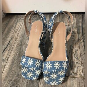 Floral summer heels